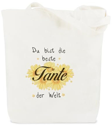 Tante Geschenk,Muttertagsgeschenk für Tante Von Nichte zum Muttertag Geburtstag Weihnachten Valentinstag Danke Jahrestag Liebes Personalisiert Frauentag Geburtstags Geschenke für Frauen,Jutebeutel