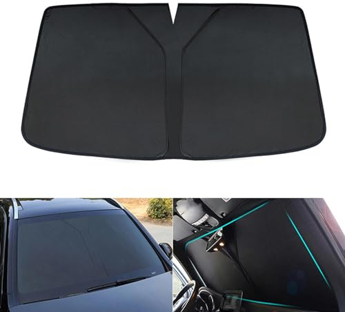 Compatible con BMW Serie 3 Touring E91 2005-2012, parasoles de parabrisas para ventanas delanteras, parasol negro para parabrisas, accesorios de coche