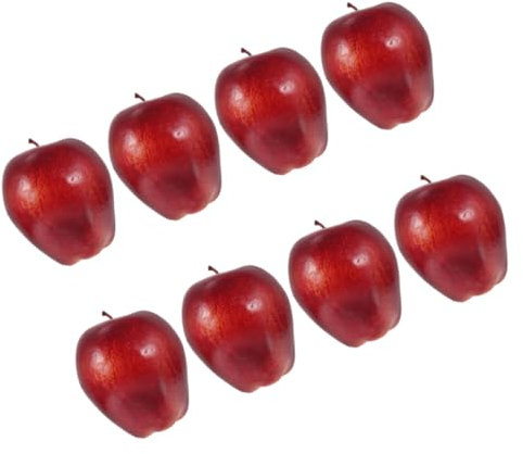 Cabilock 8Pcs Schlangenfruchtmodelle Modell Gefälschte Süßigkeiten Mais Fruchtdekoration Künstliche Rote Früchte Falsche Früchte Für Schüssel Kunst Zitronen Holzfrucht Gefälschte