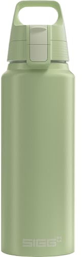 Sigg - Aluminum Water Bottle - WMB One Eco Green - ClimatePartner Certified - Suitable For Carbonated Beverages - Leakproof & Lightweight - BPA Free - Green - 1 L