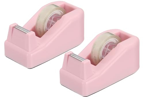 PATIKIL 2pcs Dérouleur De Ruban De Bureau Rose Gold | Petit Dérouleur De Ruban Mignon, Dérouleur De Bureau