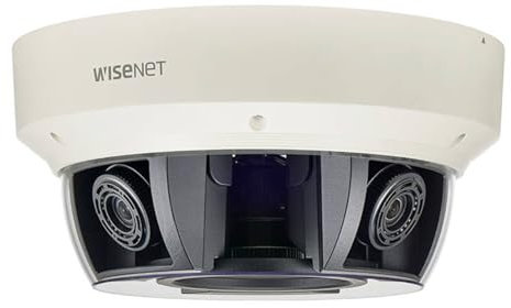 Hanwha techwin PNM-9081VQ Netzwerk Multidirektionale Dome-CCTV-Kamera (5 MP x 4 Sensoren), Varifokalobjektiv, 3,6–9,4 mm