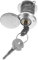 DIYEAH 1 Set Serratura Sblocco Garage con Chiave per Apertura Manuale Design Speciale per Porte Basculanti Facile Installazione e Utilizzo Adatta Applicazioni Domestiche e