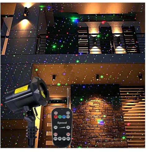 Proiettore a stella a cielo pieno in movimento dinamico a luce esterna a LED Proiettore for alberi da parete con luce di paesaggio da giardino impermeabile RGB