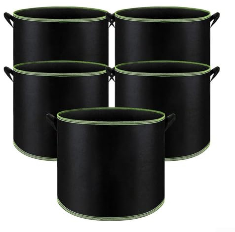 Stabile Pflanztöpfe aus Stoff für verbesserte Drainage und Wurzelatung, 315 Gallonen Vlies-Gartensäcke (11,35 l)