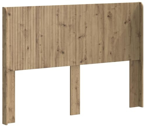 vidaXL Kopfteil PB, Bettkopfteil, modernes Design, rechteckig, senkrechte Leisten, Holz, minimalistisches Möbelstück