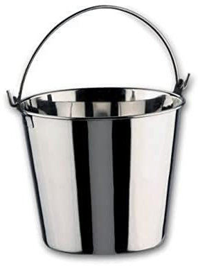Lacor 14128 Seau Inox Garinox 28 cm / 14 Litre, Argent