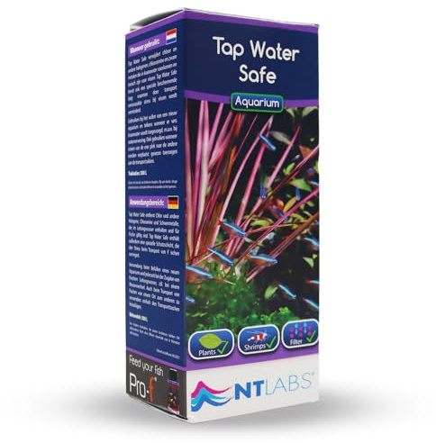NT Labs Tap Water Safe Dechlorinator (100ml - Treats 500L) | Removes chlorine, chloramine & heavy metals. Makes new tap water safe for tropical and coldwater aquariums