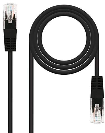 Nanocable 10.20.0103-BK - Ethernet Netzwerkkabel RJ45, Cat5e UTP AWG24, Schwarz, 3.0 mts