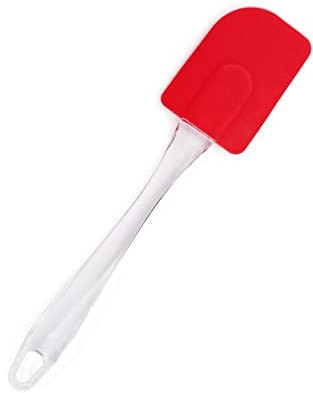 Komonee Red Heat Resistant Flexible Silicone Spatula Kitchen Cooking Utensil
