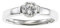 Xenox Damen Ring Solitaire (Silber)
