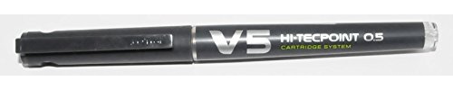 Pilot V5 Refillable Liquid Ink (Pack of 3 Black Begreen Fine Point