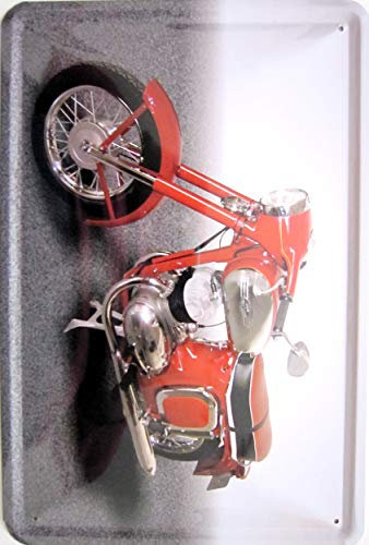 JAWA Motorrad DDR Blechschild Schild Blech Metall Metal Tin Sign 20 x 30 cm