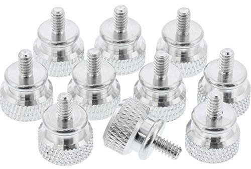 InLine® Rändelschrauben (silber) für Gehäuse, 12mm, 10er Pack