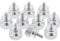 InLine® Rändelschrauben (silber) für Gehäuse, 12mm, 10er Pack