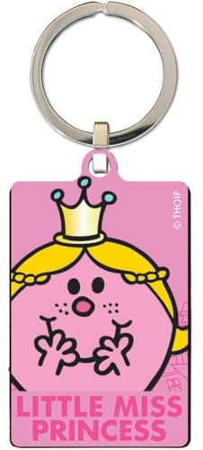 Mr Men and Little Miss Little Miss Princess Metal Key Fob Keyring 4 x 6cm