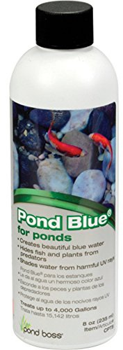 TotalPond Pond Blue Liquid Water Treatment, Pond Dye for Beautiful Blue Water, Shade Water from UV Rays, Safe for Fish, Plants & Wildlife, 8 oz / 237 ml