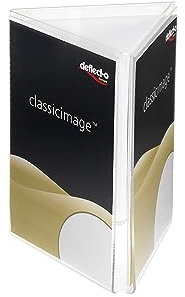 Deflecto 3 Sided A6 Portrait Sign Holder Menu Display - A6 Plastic Display Stand - A6 Menu Holders - Stands For Display - Leaflet Display Stands - Display Stand A6 Poster Holder
