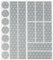 Reflektoren Aufkleber Sticker (17 Stück) HiPerformance Reflexfolie Set zur Sicherungs-Markierung von Kinderwagen, Fahrrädern, Helmen mit Stickern - selbstklebend und hochreflektierend