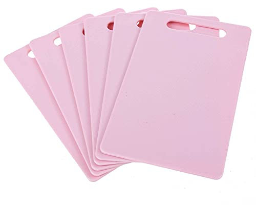 SIDCO Schneidebrett 6 x Frühstücksbrett Schneidbrett Frühstücksbrettchen rosa 24x15 cm