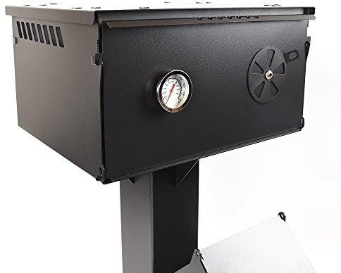 Volcann Mini Portable Rocket Wood Burning Oven Attachment -Door Mounted Thermometer Stove Cooker with Fuel Chamber for Outdoor Camping, Cooking, Picnic, BBQ, Hunting, Fishing