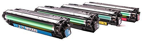 ABC Kompatibles Set 4X Toner für HP Color LaserJet CP5225 CP5225N CP5225DN CP5225XH CP 5225 CP 5225N CP 5225DN CP 5225XH HP 307A CE740A CE741A CE742A CE743A