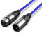 Audibax Silver Cavo XLR maschio a XLR femmina - Lunghezza 20 metri - Connettori OFC ad alta trasmissione del segnale - Rivestito in PVC - Massimo isolamento - Diametro 6 mm - Colore blu