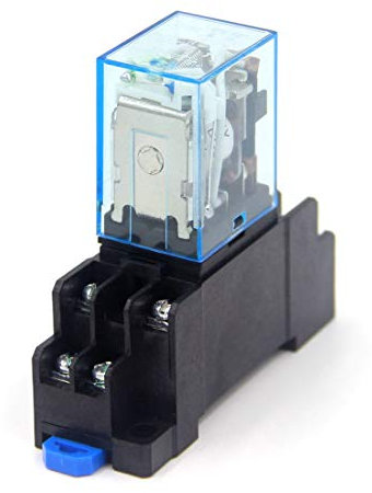 Woljay LY2NJ DC 36V Bobine DPDT 8 Borne Voyant Relais de Puissance électromagnétique avec Base