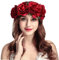 Blumenkranz Braut Stirnband Simulationsblume Girlande Böhmen Haarkranz Elastischer Gürtel Blumenkrone Blumen Haarband für Braut Brautbrautjungfern Fotografie Hochzeit Festival Damen Mädchen