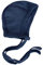 Cosilana Neu Baby Häubchen aus 70% Wolle und 30% Seide (Uni Blau, 50-56)