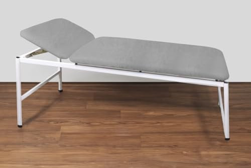 Spannbezug für Massageliegen, Behandlungsliegen, Praxisliege, Therapie-u.Kosmetikliegen mit und ohne Gesichtsschlitz Öko-Text, Frottier Castejo (65x200 Dunkelgrau o. Schlitz)
