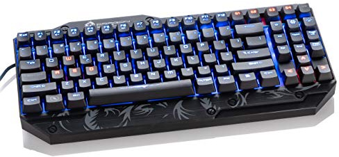Dragonwar M-Matador QWERTY Backlit Mechanical Gaming Keyboard with Programmable Macro Keys - Black