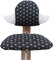 Blausberg Baby - Sitzkissen Set für Nomi Hochstuhl von Evomove - Happy Star Schwarz