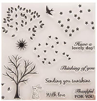 PULABO kreativDIY Scrapbook Craft Card Album Transparent Stempel Silikondichtung Blatt Dekoration Kostengünstig und langlebig