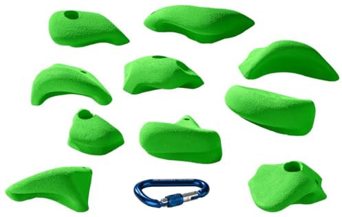 Entre Prises Flakes Jugs L 1, 10 Klettergriffe, PE, Jugs, L, Farbe:Fluo grün