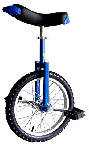 HXFENA Einrad, Einstellbare Balance Radfahren ÜBung Skidproof Scooter Circus Bike Jugend Erwachsene Balance ÜBung Einrad Akrobatik Fahrrad / 24 Inches/Blue