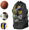 YIPUETERNITY Extra Large Mesh Ball Bag, 15-20 Ball Net Bag, Drawstring Football Shoulder Bag, Waterproof Traning Ball Storage Bag for Basketball Soccer Volleyball Rugby (110 x 49cm)