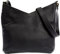 LECONI Schultertasche Damentasche Natur weiche Ledertasche Umhängetasche Handtasche Damen Leder 32x29x3cm schwarz LE0065-buf