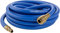Poppstar Tubo per aria compressa attacco rapido 5 metri (PVC ibrido con tessuto, raccordi rapidi in ottone) tubo compressore aria 20 bar, blu