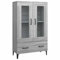 vidaXL Highboard Sideboard Kommode Schrank Anrichte Beistellschrank Mehrzweckschrank Standschrank Wohnzimmer Grau Sonoma 70x31x115cm Holzwerkstoff