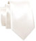Massi Morino Krawatte Champagner schmal für Herren - 6 cm - Tie Schlips uni einfarbig I Slim Fit Kravatte cremefarben