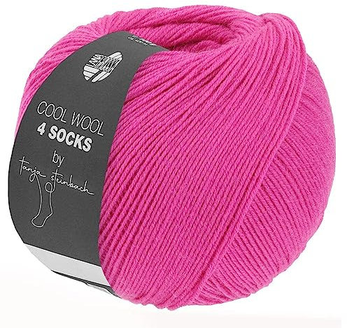 LANA GROSSA Cool Wool 4 Socks | Merino-Sockengarn aus mehrfach verzwirnten Einzelfäden | Handstrickgarne aus 75% Schurwolle (Merino extrafein) | 100g Wolle zum Stricken & Häkeln | 420m Garn FB 7717