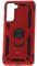 Max Power Digital Funda para móvil Samsung Galaxy S21 FE 5G con Anillo Giratorio 360 Metálico Imán Carcasa Magnética Rígida Antigolpes Resistente Soporte Bumper Case (Samsung Galaxy S21 FE 5G, Rojo)