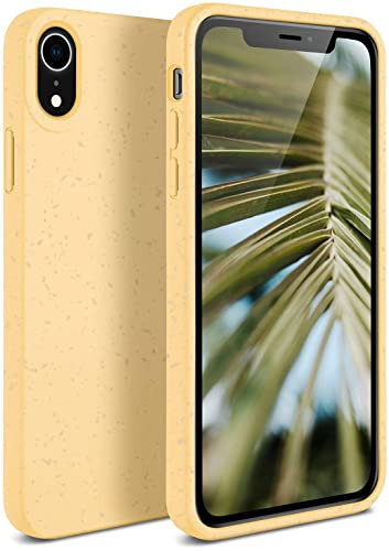 ONEFLOW Sama Sama Case kompatibel mit Apple iPhone XR – Nachhaltige Handyhülle aus Pflanzenfasern, Hülle biologisch abbaubar ohne Plastik, vegan und umweltfreundlich – Gelb