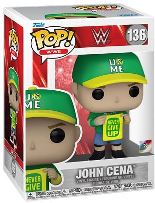 Funko POP! WWE: John Cena - (Never Give up) - Collectable Vinyl Figure - Gift Idea - Official Merchandise - Toys for Kids & Adults - Sports Fans - Model Figure for Collectors and Display