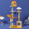 Happy & Polly 69.3 Cat Tree Helicopter Design Extra Large Cat Tower Tall Multi-Level Stable Condo for Large Cats Multifunctional Cat Furniture Activity Center for Kitten