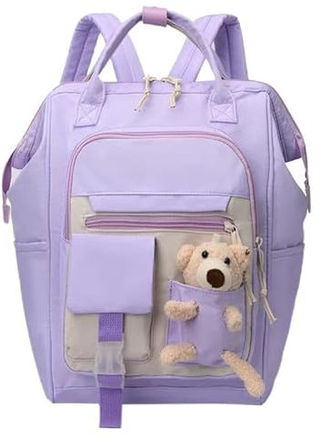 UTOYA Wickeltasche, Multifunktionaler wasserdichter Rucksack mit großer Kapazität und Kinderwagenhaken für Mütter und Väter unterwegs Backpack Changing Backpack with Large Capacity for Baby Mum
