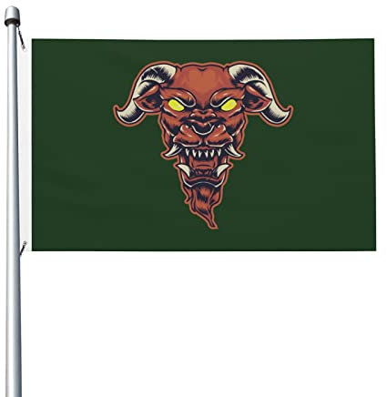 Langlebige „Terror Of The Bull's Head“-Flaggen, 90 x 150 cm, Banner für den Außenbereich, Garten, Terrasse, Flagge, doppelseitiger Druck, Flaggen für den Innenbereich, Urlaub, Party, 3 x 5 Flaggen