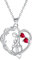 Yinsen Collier Mère et Fille en Argent Sterling 925 Coeur Pendentif Colliers Maman Bijoux Collier Mères pour Mère Fête des Mères Cadeaux