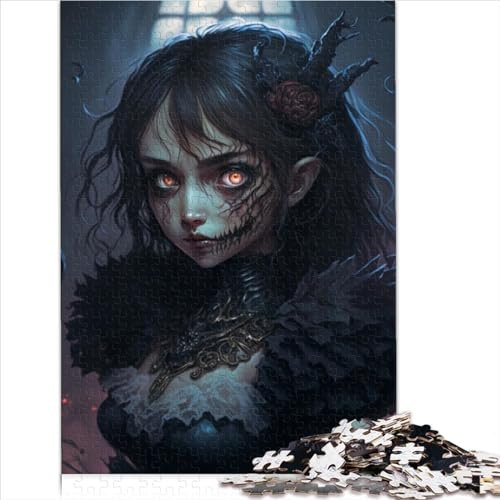 Puzzles für Erwachsene, Manga-Vampir, 1000-teiliges Puzzle für Kinder, Papppuzzles, Zeitvertreib für Erwachsene, ab 12 Jahren, Geschenk für Freunde, Familiengröße (26 x 38 cm)